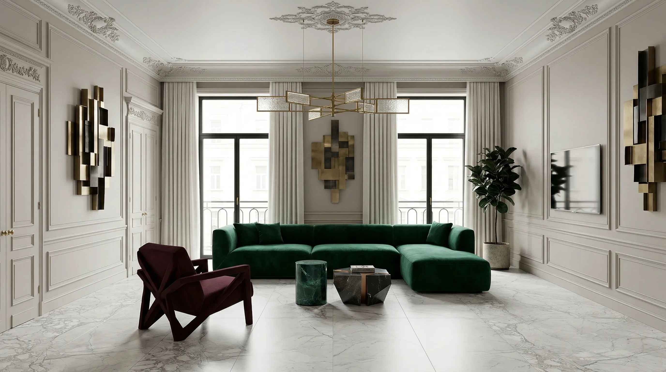 Кливиа Вайт 60x120 / CLIVIA WHITE — интерьер 4