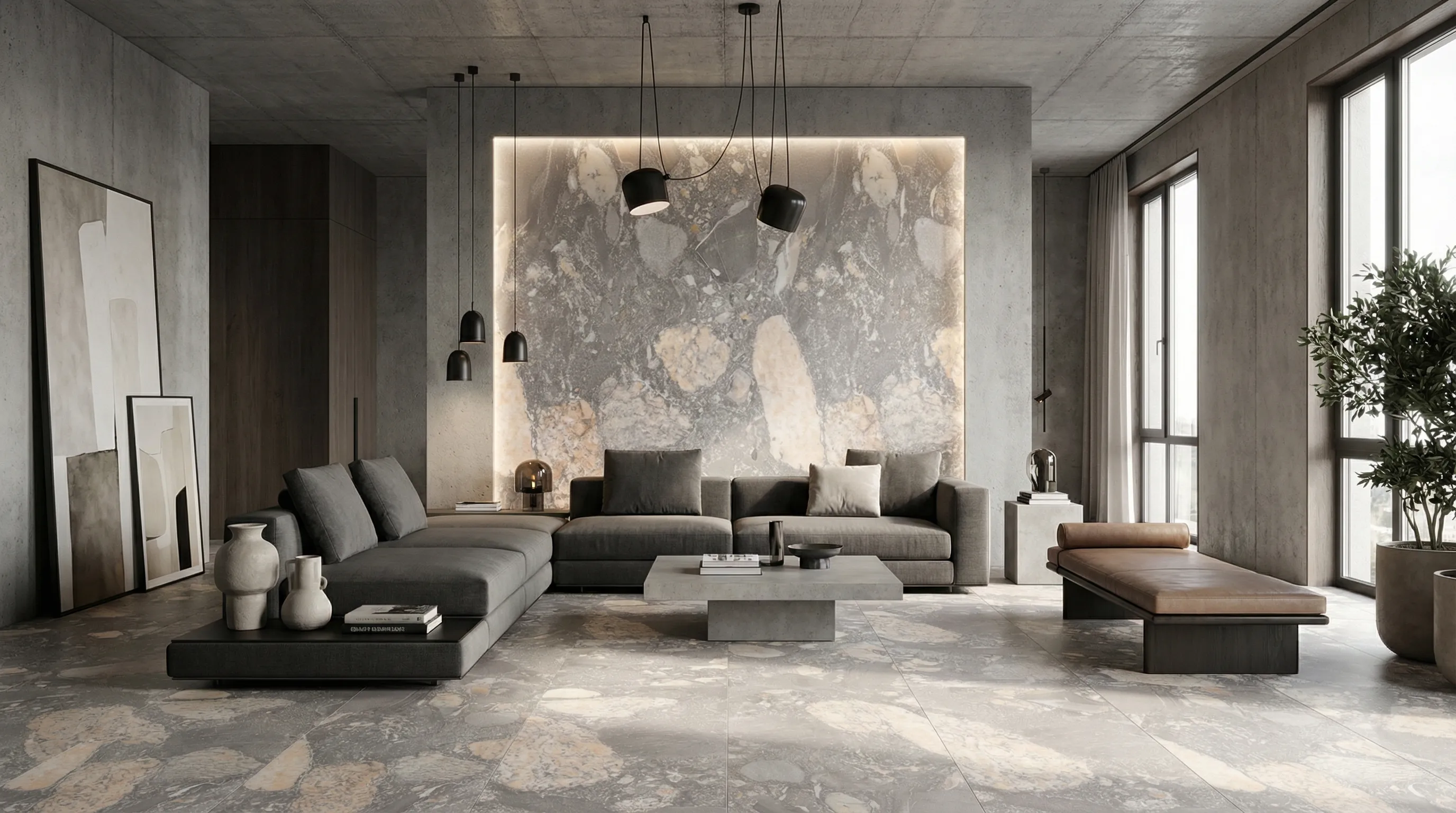 Кристон Нейчерал 60x120 / CRYSTONE NATURAL — интерьер 1
