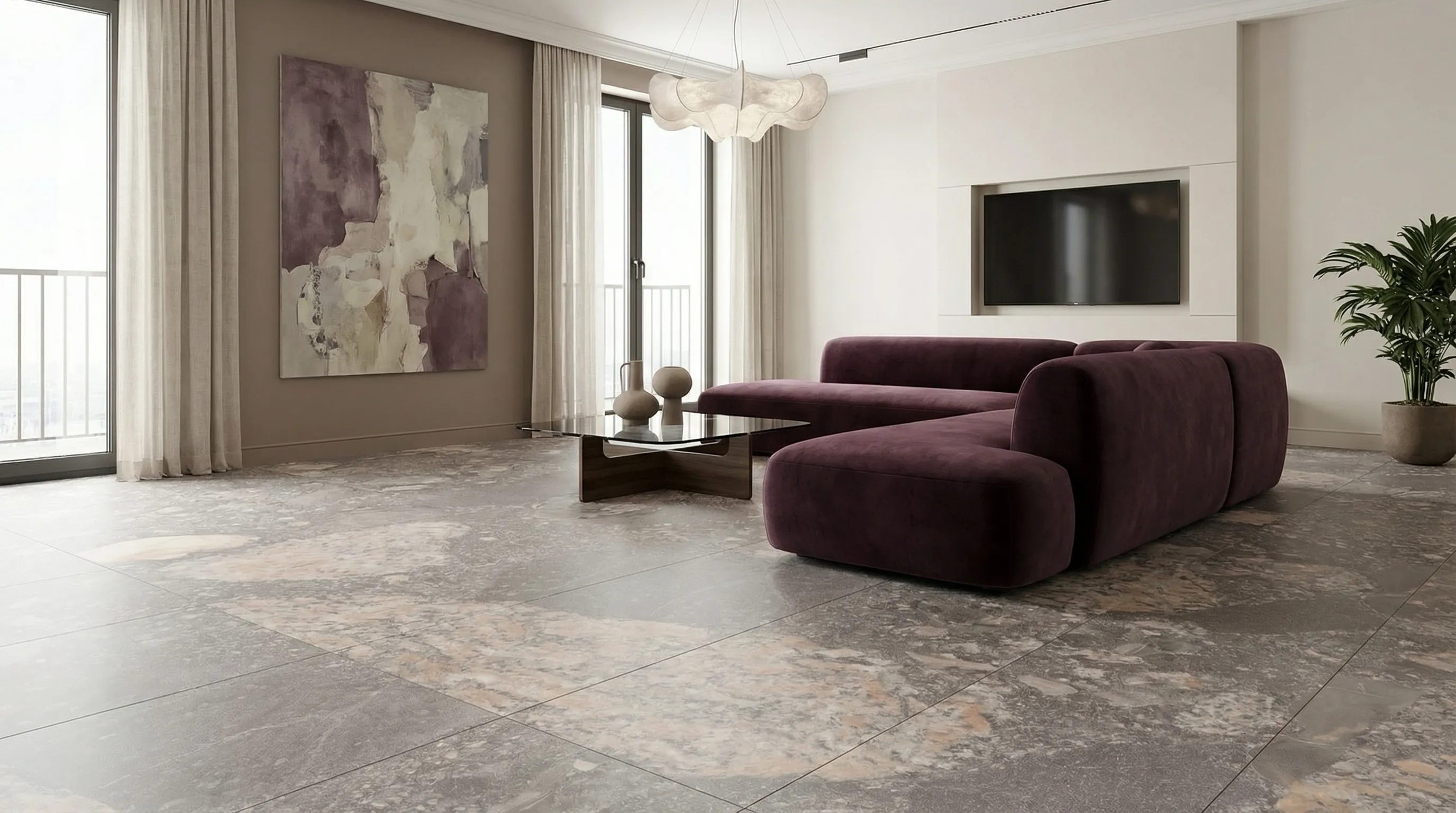 Кристон Нейчерал 60x120 / CRYSTONE NATURAL — интерьер 2