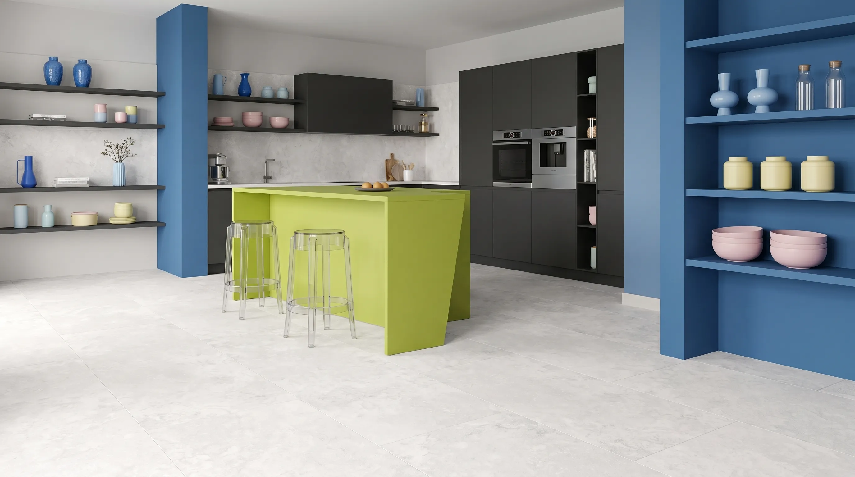 TT 2383S Элизиан Травертини Бланк Сатинированный 120x60см — интерьер 4