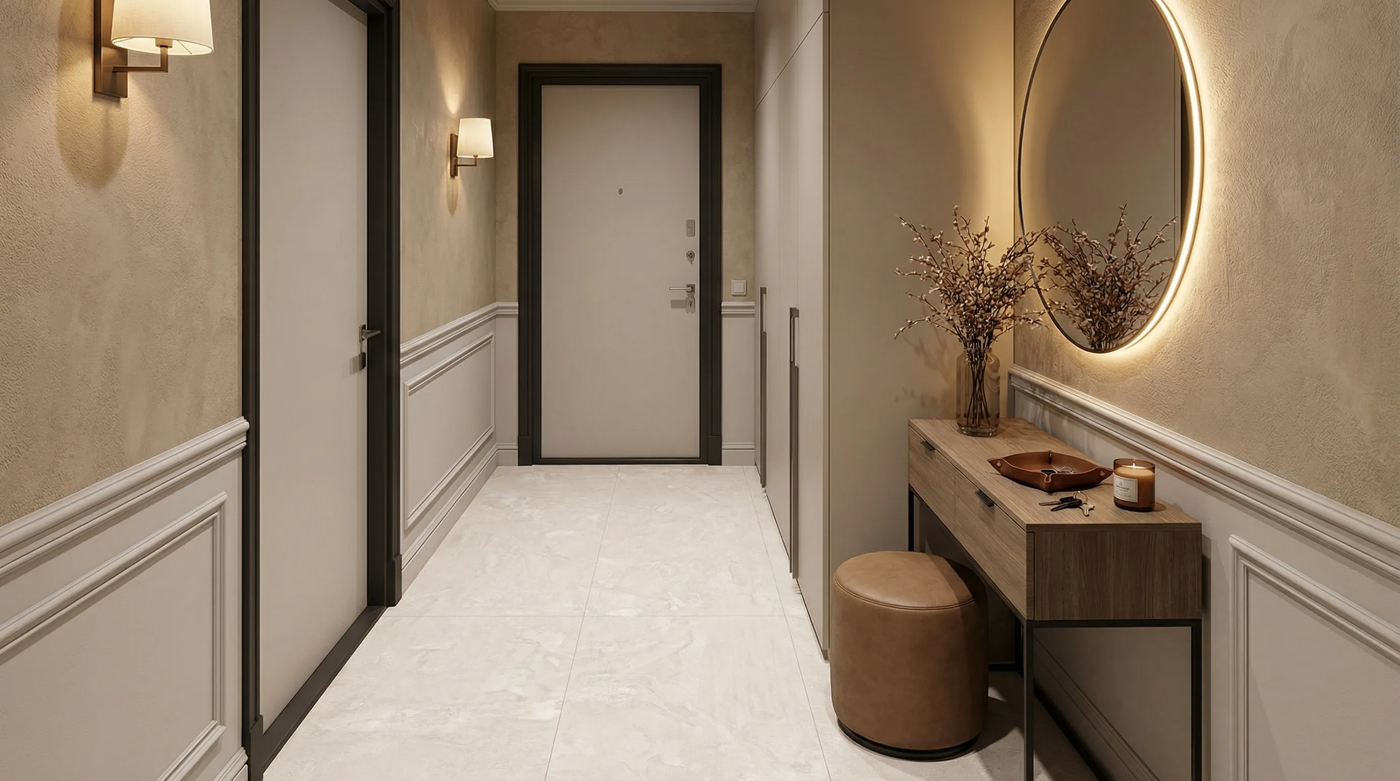 Монозит Беж 60x120 /MONOZITE BEIGE — интерьер 1