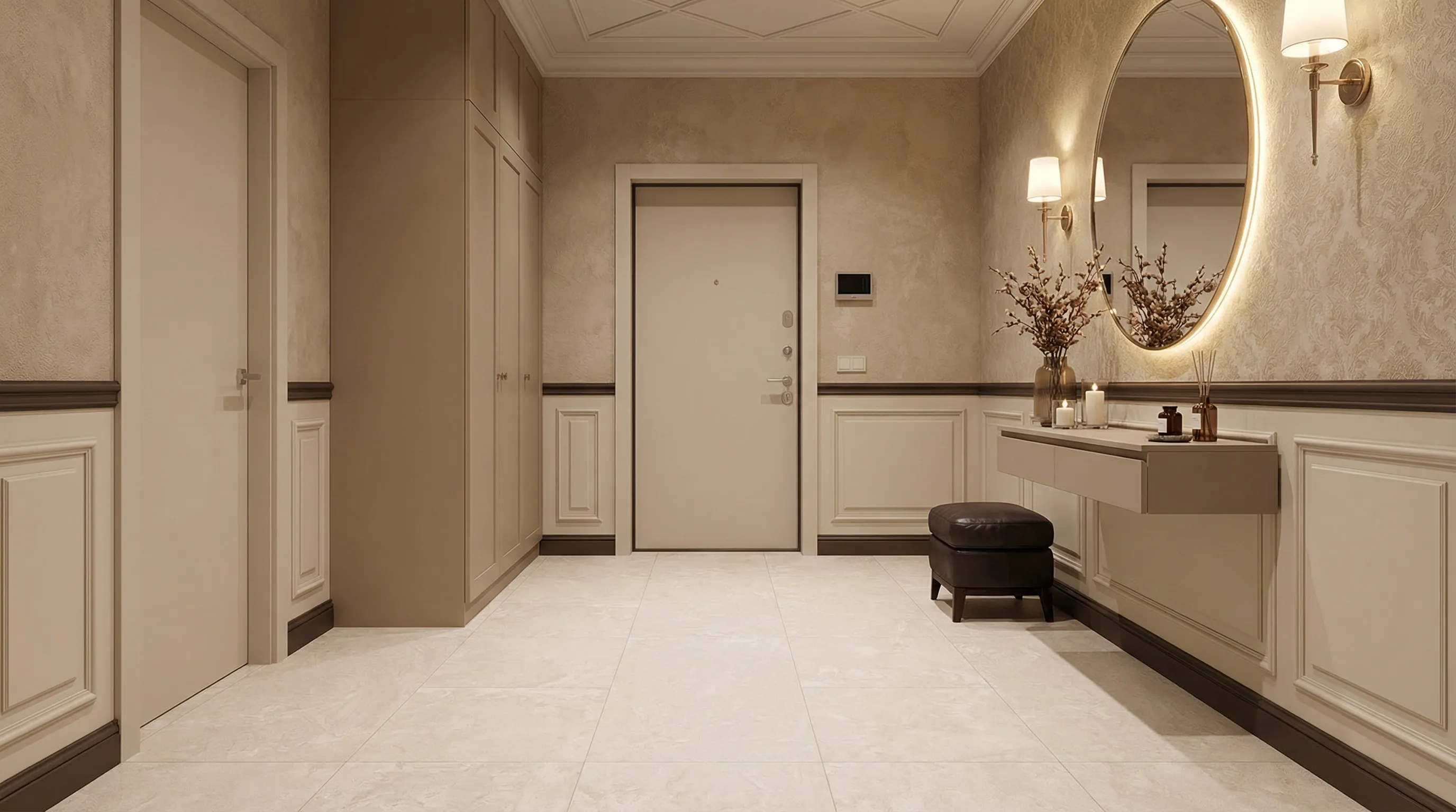 Монозит Беж 60x120 /MONOZITE BEIGE — интерьер 2