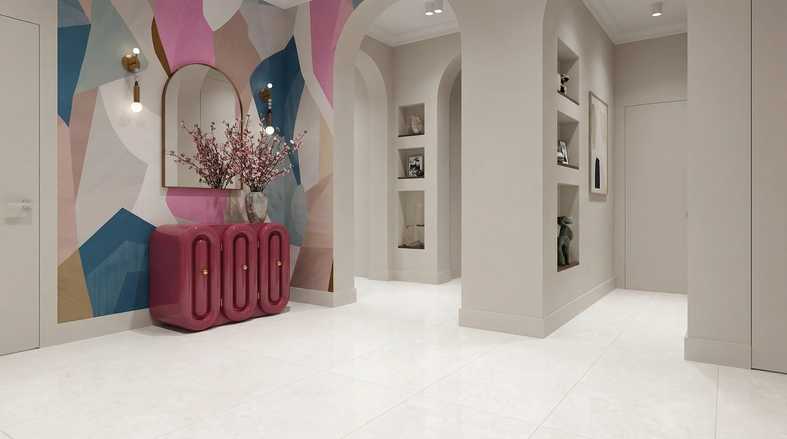 Монозит Бианко 60x120 / MONOZITE BIANCO — интерьер 5