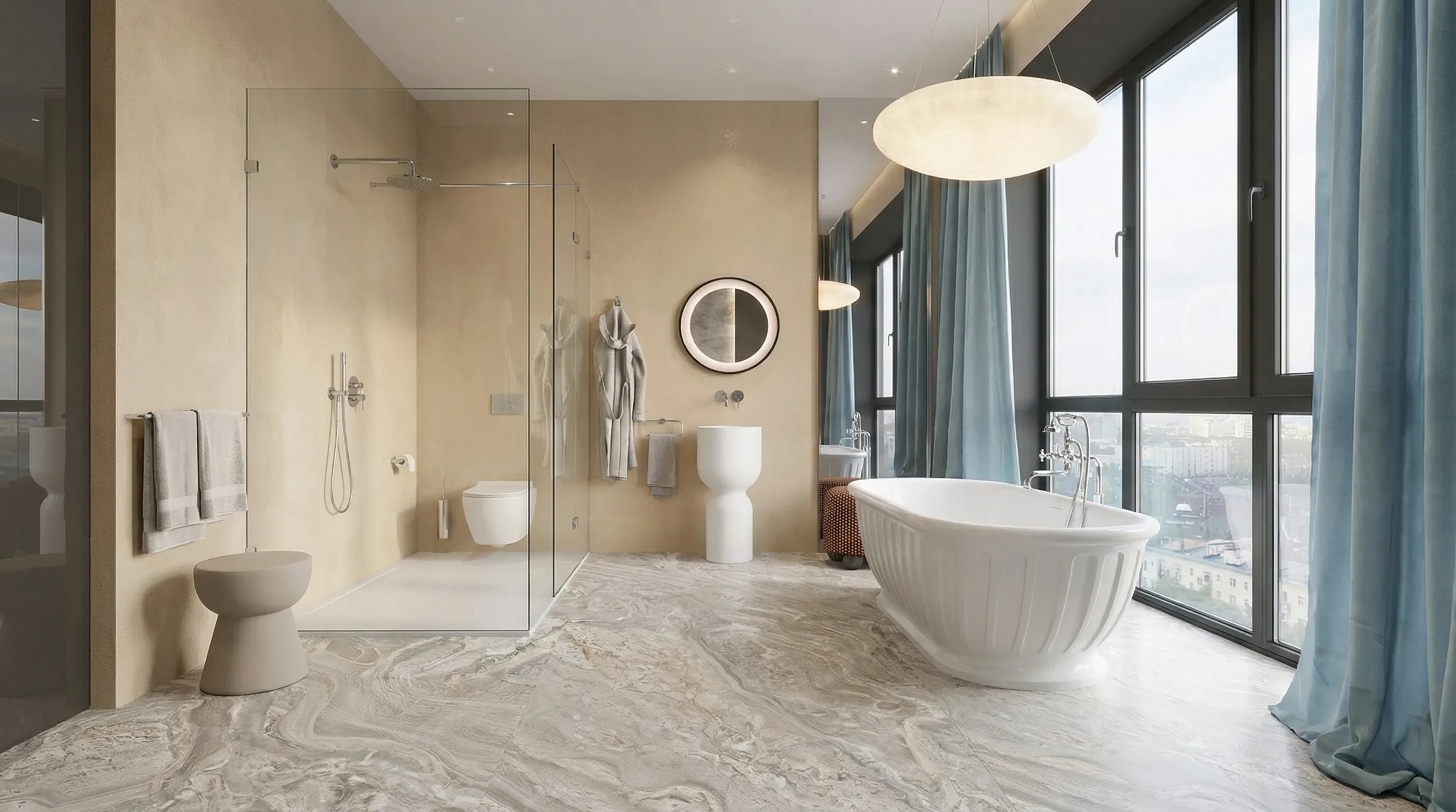 Стоун Мидтаун Нейчерал 60x120 / STONE MIDTOWN NATURAL — интерьер 2